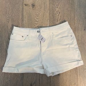 J. Crew Factory Classic Denim Short in White Wash